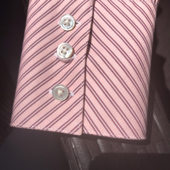 Brooks Brothers Women’s pink Striped Dobby Shirt Sized 4 crisp 100% Cotton - Picture 8 of 16